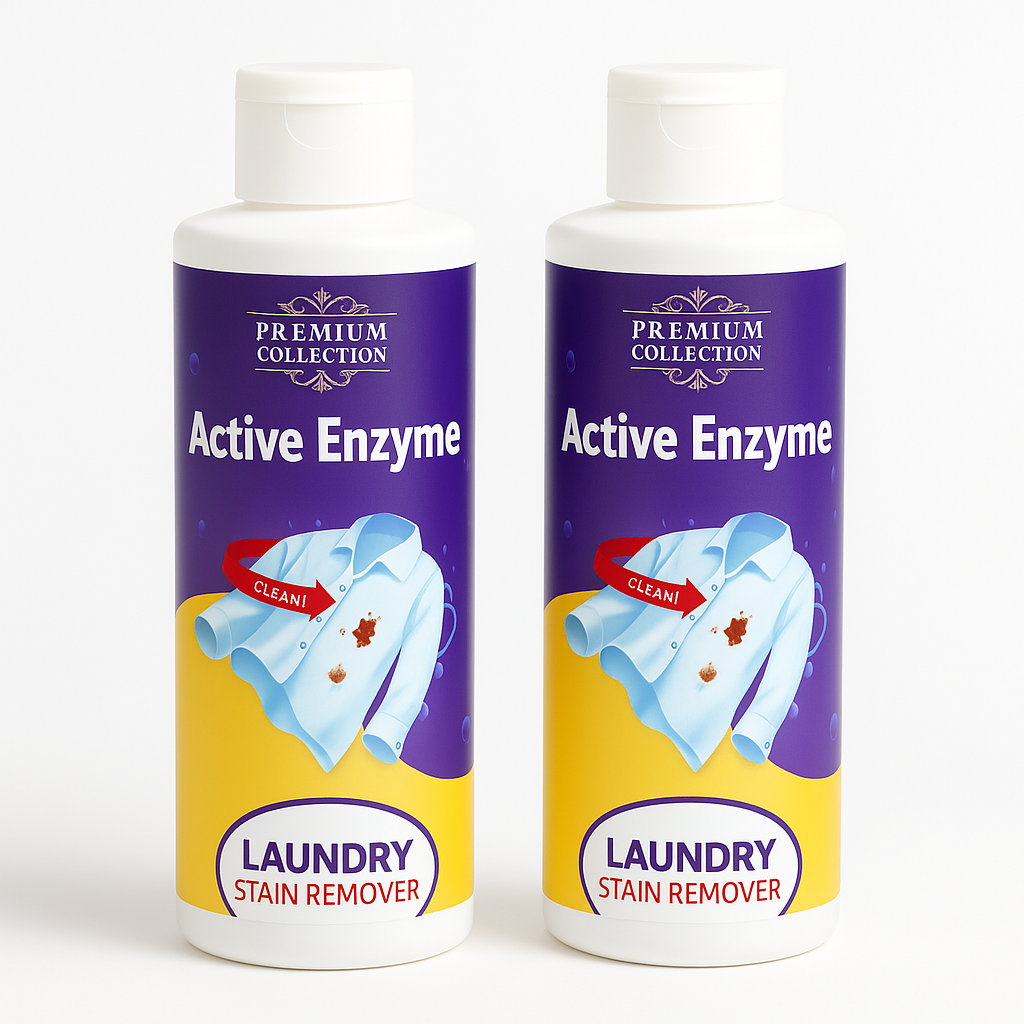 🧴✨ Laundry Stain Remover – Active Enzyme Power 💧 (Pack of 2, 100ml)