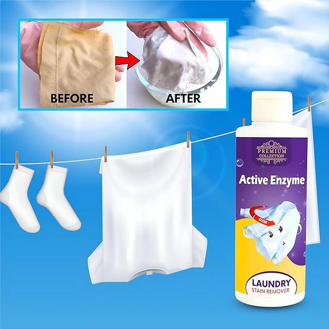 🧴✨ Laundry Stain Remover – Active Enzyme Power 💧 (Pack of 2, 100ml)