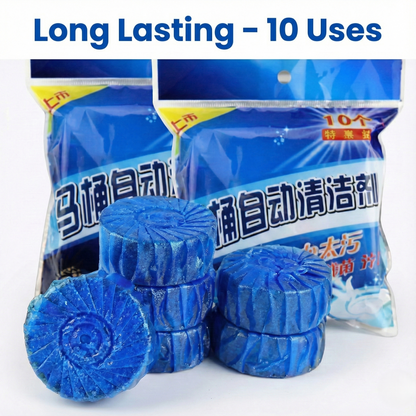 🚽 Toilet Cleaning Tablet (10 pcs) | Automatic Cleaner & Deodorizer 🔥 Limited Offer – Buy Now!