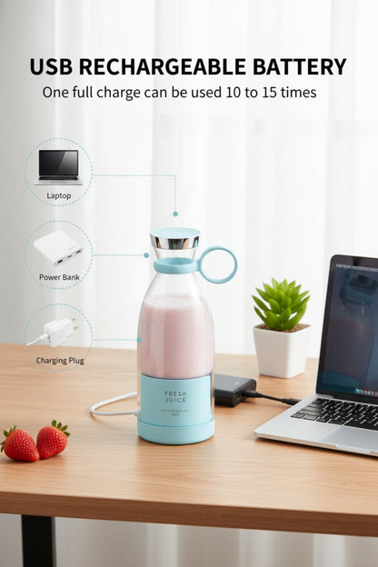 🧃 Fresh Juice Portable Mini Blender - 50% OFF