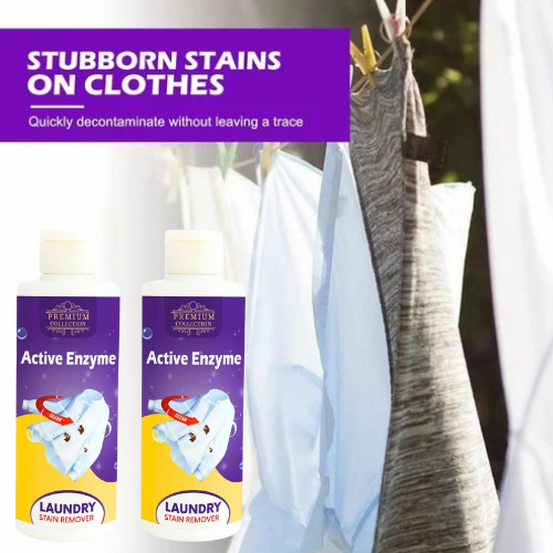 🧴✨ Laundry Stain Remover – Active Enzyme Power 💧 (Pack of 2, 100ml)